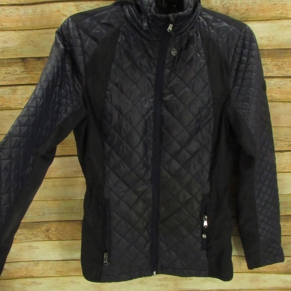 Michael Kors Deep Purple Zip-Front Hooded Jacket XS - Picture 8 of 16